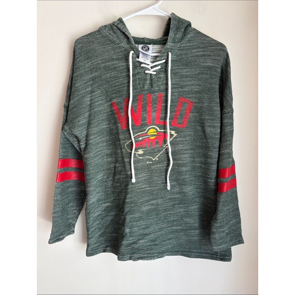 Minnesota Wild NHL Hockey women’s hoodie sweatshirt jersey size medium sports